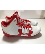 NEW Under Armour Cleats Men&#39;s Football U.S. Size 14 M White Red - $539.46 MXN