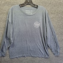 Oneill T-Shirt Mens Extra Large Gray Long Sleeve Crew Neck Gray  Cotton - £10.97 GBP