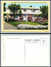 CALIFORNIA Postcard - Beverly Hills, George Burns House M33 - £2.36 GBP