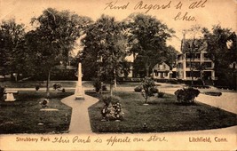 Undivided Back Rppc - Shrubbery Park, Litchfield, CONN-POSTED 1907 BK33 - £3.58 GBP