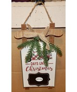 Christmas Wall Decor Wooden Days Till Xmas Sign Write On Me 6 1/2&quot;x 10 3... - $10.17 CAD