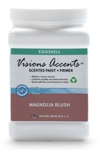 Visions Accents Paint+Primer Scented Paint, Magnolia Brush Eggshell, 1/2... - $17.95