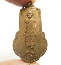 lp Khom coin sao ha batch Thai Buddha real amulet powerful pendant blessed in 19 - £67.84 GBP