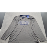 NBA New Orleans Pelicans Shirt Basketball Mens 2XL Gray Polyester Long S... - $454.26 MXN