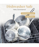 Gotham Steel Hammered Cream 15 Piece Cookware Set + Bakeware - $257.28
