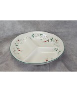 Pfaltzgraff Winterberry Divided Dish 3 Part  11-1/2&quot; Christmas Xmas - $18.61