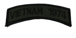 Vietnam 1974 TAB Subdued OD Olive DRAB Rocker Patch - Veteran Owned Business. - £4.37 GBP