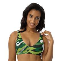 Autumn LeAnn Designs®  | Women&#39;s Padded Bikini Top,  Deep Green Camo - $39.00