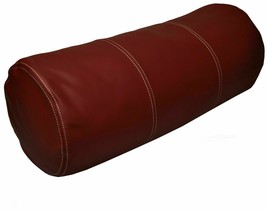 Neck Roll Case Pillow Cushions Blue Leather Decent Stylish Cover Cushion... - $54.74 CAD