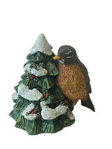 The Bradford Exchange Holiday Tweets Bird Figurine Songbird Tree Robin Christmas - £22.92 GBP