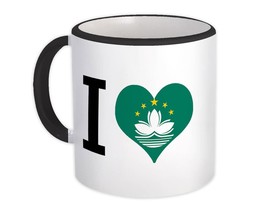 I Love Macau : Gift Mug Flag Heart Crest Country Macanese Expat - £12.63 GBP