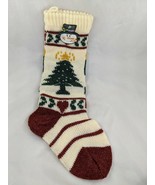 Knit Christmas Tree Stocking 19 Inch Midwestern Home Products - $8.95