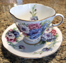 Vintage CLARENCE Bone China Harvest Glory Tea cup/saucer Signed &amp; Numbered - $16.82