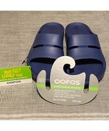 Oofos OOahh Men Sz 7 Women Sz 9 Sport Flex Slide Recovery Sandals blue s... - $46.75