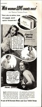 1938 LUX SOAP LORETTA YOUNG &amp; IRENE DUNNE PRINT AD sexy nostalgic b9 - $25.98