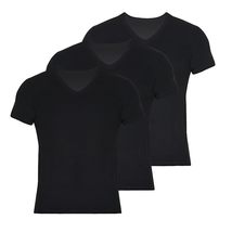 V Neck T Shirts for Men Rayon Made from Bamboo Tees Moisture Wicking Undershirts - £26.34 GBP