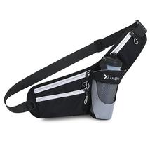 Running Waist Belt Bag Hip Bum Bag Chest Sling Bag With Water Bottle Holder - £18.34 GBP