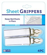 Sheet Grippers Metal Sheet Straps with Adjustable Adjustable Elastic Fas... - $11.86