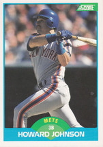 1989 Score Howard Johnson #136 New York Mets Tigers - $1.77