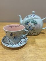 Disney Parks Epcot United Kingdom Minnie Mouse Teapot Cup Saucer Fancy A... - $139.42 CAD