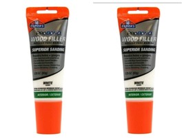 2 Pack Elmer&#39;s ProBond Wood Filler White 3.25oz Paintable Sandable USA Made - $13.74