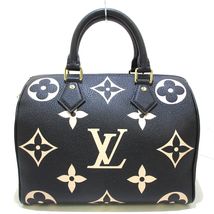 Auth Louis Vuitton Speedy Bandolier 25 Nm Black Beige Monogram Empreinte - £2,521.68 GBP