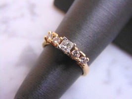 Women&#39;s Vintage Estate 14K Yellow Gold Diamond Ring, 2.8g E3634 - £316.48 GBP