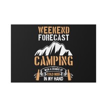 Custom Lawn Sign Personalized Meme Camping With a Chance of Cold Beer Ga... - £38.55 GBP