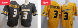 New Missouri Tigers 3 Luther Burden III College Men&#39;s Football Stitched Js - £45.54 GBP