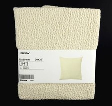 IKEA Hedsav Cushion Cover off-White 20&quot; x 20&quot; New - £14.96 GBP