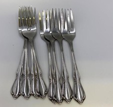 Oneida Stainless Steel CHATEAU Salad Forks Set of 8 - £47.95 GBP