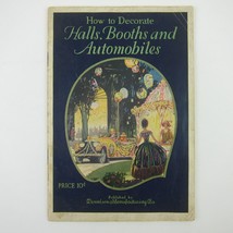 1927 Art Deco Dennison Booklet How to Decorate Halls Booths Automobiles Antique - £46.90 GBP