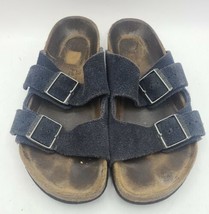 Birkenstock Womens Arizona Big Buckle Black Sandals EUR 38 US size 7.5 slip on - £31.02 GBP