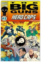 Marvel Comics Big Guns Hero Caps Pogs FACTORY SEALED 9 Cap Display 1993 Punisher - $6.89