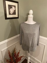 NEW Banana Republic Factory Boatneck Gray Sparkle Sweater Size M NWT - £31.27 GBP