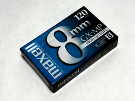 NEW SEALED Maxell GX-MP 8mm High Quality Camcorder VideoTape 120 Minutes - £11.72 GBP
