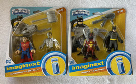 Imaginext DC Black Bat &amp; Ninja Batman - Superman &amp; Metallo Action Figure... - £16.01 GBP