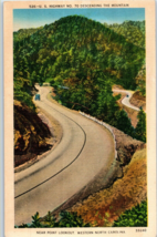 US Highway NO 70 Descending Mountain near Point Lookout North Carolina Postcard - £3.98 GBP