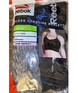 Reebok ~ Womens 2-Pack Seamless Longline Bralettes Bra Sports Stretch Ny... - $34.23 CAD