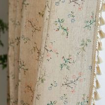 ENJOYBRIDAL Floral Farmhouse Curtains Semi-Blackout Living Room Drapes, ... - $41.99