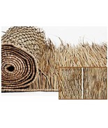 Tiki Thatch Palapa Bar Resort Grade Grass Roll Thatching 33&quot; x 8ft FAST ... - £28.37 GBP