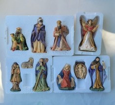 RARE Avon Heirloom Nativity Holy Family Wisemen 3 King Angel Shepherd Jesus 10pc - £77.39 GBP