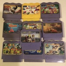 VTech Lot Of 10 Game Cartridges Games Only Disney Cars  Shrek Nemo Kung Fu Panda - $22.77