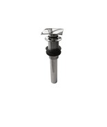 Aqua Brass Drain 638 Long Square Pop-Up Drain 1 1/4&quot; Chrome - $101.82 CAD