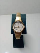 Women&#39;s Timex Gold Tone Stretch Band Watch Vintage Tested - £14.18 GBP