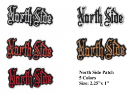 North Side NorthSide Old English Letters Small Patch Size 2.25&quot;x 1.&quot; - £6.28 GBP