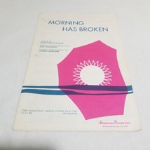 Morning Has Broken Four-Part Mixed Voices S.A.T.B. Sheet Music 1972 - £6.30 GBP