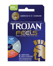 &#39;trojan All The Feels Condom - Pack Of 3 - £11.79 GBP