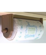 Paper towel holder wall under cabinet wood brown - £34.66 GBP