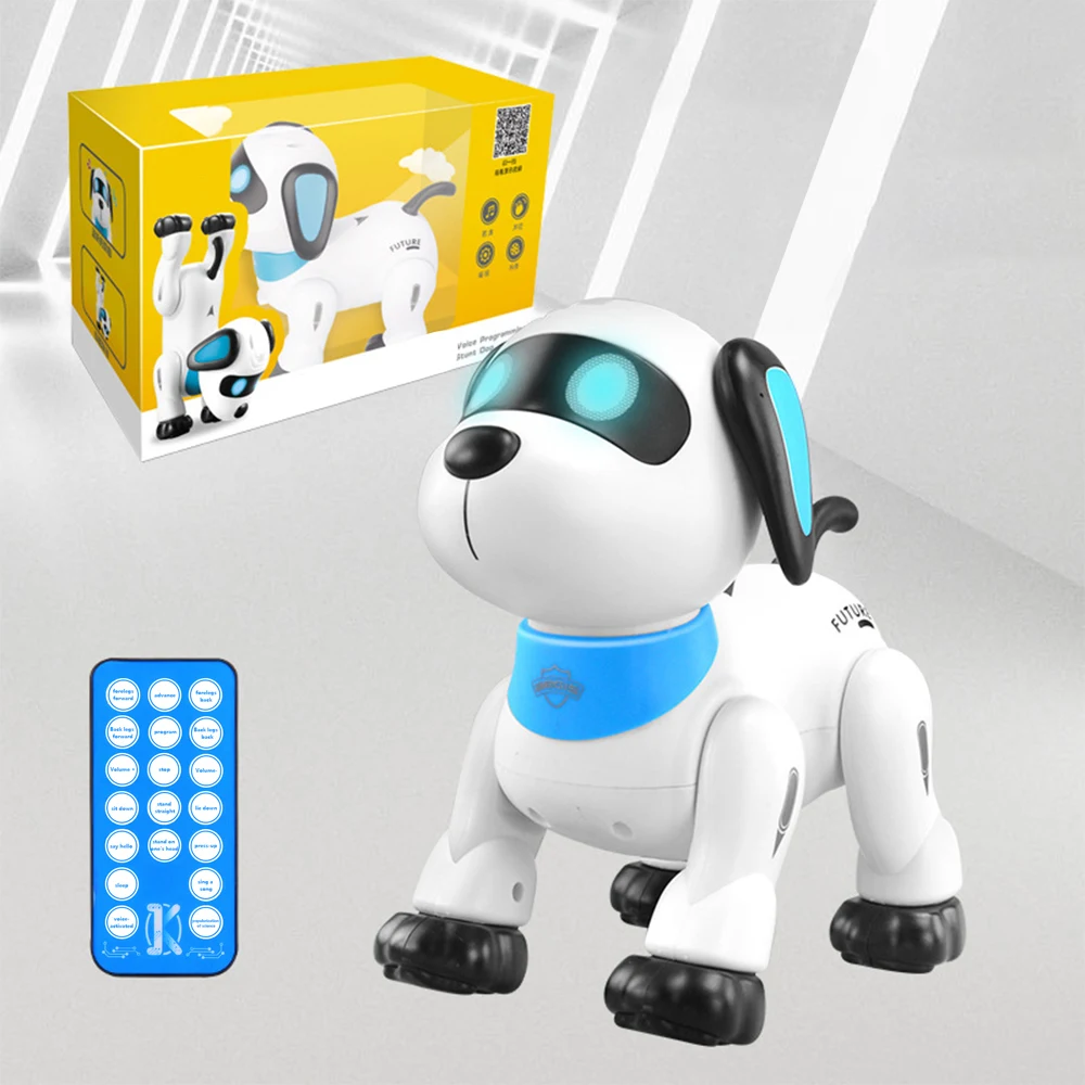 Rc Robot Electronic Dog Machine Bionic Intelligent Robot Dog Stunt Inverted - £34.76 GBP